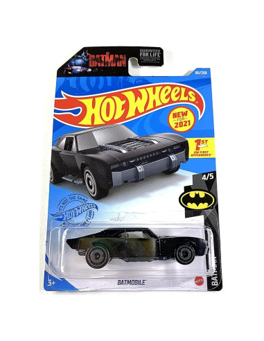 Hot Wheels Batimóvil Negro HDG52 1:64 para 14 años