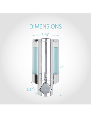 Dispensador de Jabón y Desinfectante Better Living Cromo 1 Cámara
