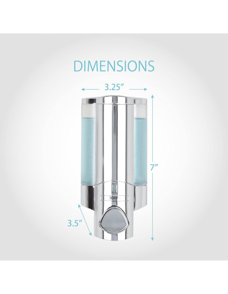 Dispensador de Jabón y Desinfectante Better Living Cromo 1 Cámara