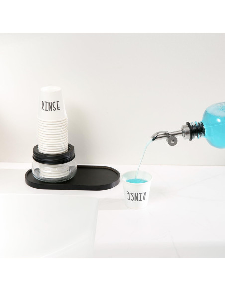 100 Tazas de Enjuagar Desechables BONLONG 3 oz Blancas