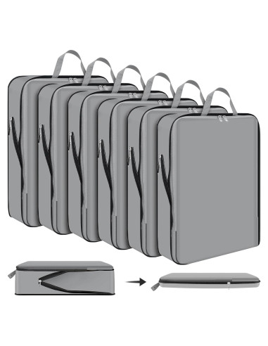 Cubos de Compresión Hosuly 6 Pcs 44x32 cm Nylon Gris