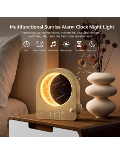 Despertador de Amanecer Blonbar con Luz de Luna Regulable 2