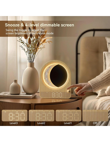 Despertador de Amanecer Blonbar con Luz de Luna Regulable