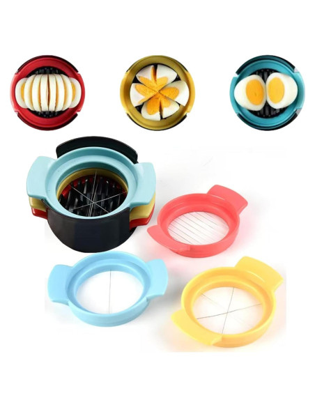 Cortador de Huevos BOLAMOLIN 3 en 1 Acero Inoxidable Verde