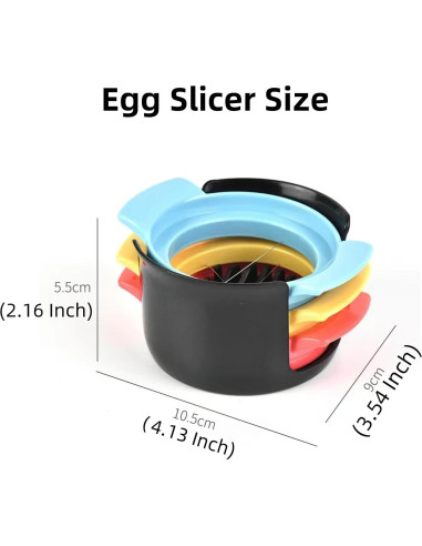 Cortador de Huevos BOLAMOLIN 3 en 1 Acero Inoxidable Verde