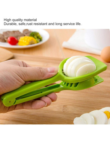 Cortador de Huevos y Frutas Beufee - Acero Inoxidable Verde