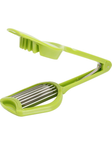 Cortador de Huevos y Frutas Beufee - Acero Inoxidable Verde