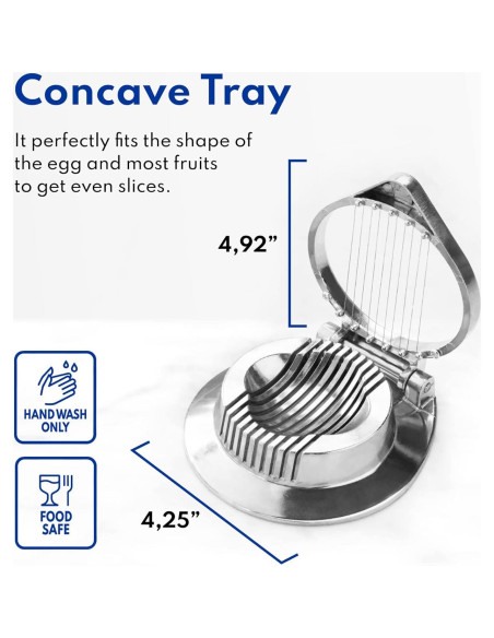 Cortador de Huevos New Star Foodservice 36459 Aluminio 11 Rebanadas Cortador de Huevos New Star Foodservice 36459 Aluminio 11 Rebanadas