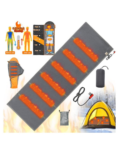 Forro de Saco de Dormir Calentado HJDHS 190x64 cm USB