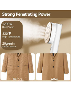 Vaporizador Portátil HULMAY 1200W 80ml Calentamiento 10s 2