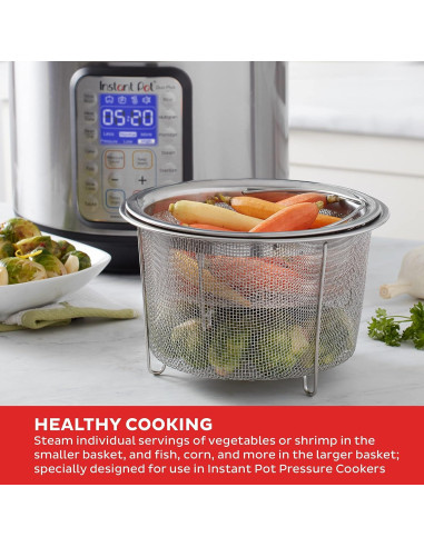 Cestas de Vapor de Malla Instant Pot 6QT Acero Inoxidable