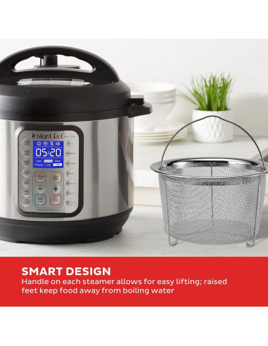 Cestas de Vapor de Malla Instant Pot 6QT Acero Inoxidable