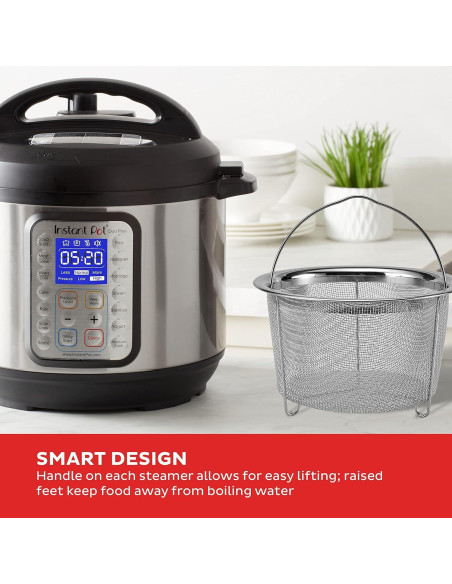 Cestas de Vapor de Malla Instant Pot 6QT Acero Inoxidable