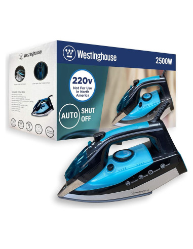 Plancha de Vapor Westinghouse 2500W Ceramaslide 220V con Apagado Automático