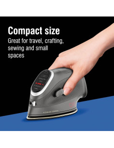 Plancha Mini de Vapor CHI 1000W Cerámica Titanio Viaje 2