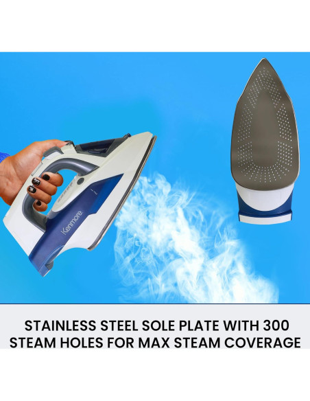 Plancha Digital de Vapor Kenmore 1725W Acero Inoxidable
