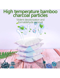 Paquete de 10 desodorantes de carbón activado KaiCarnte 50g 2