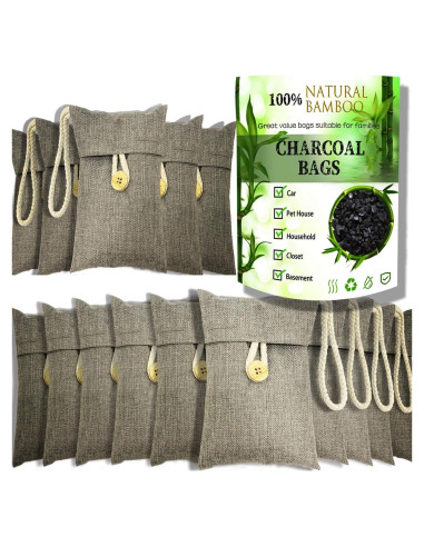 Bolsas de Carbón Activado de Bambú Kaidezhuye 15 Paquetes 100g