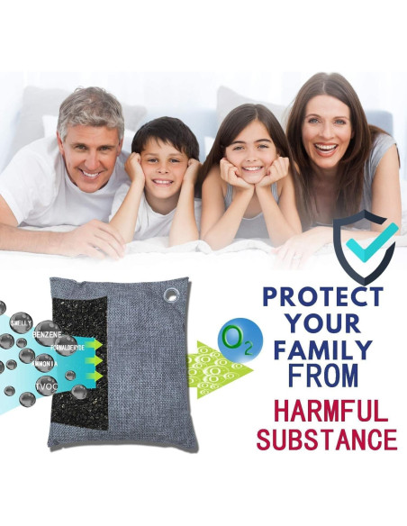 Bolsas de Carbón Activado de Bambú Kaidezhuye 15 Paquetes 100g