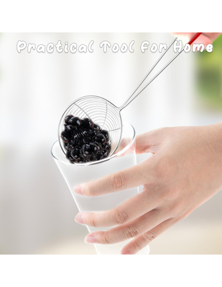 Juego de 9 cucharas coladoras Mirrline acero inoxidable 3 tamaños