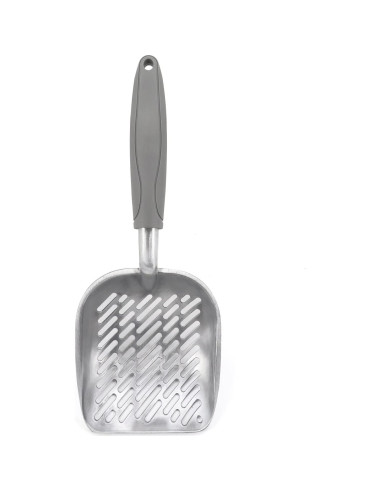 Pala para Arena de Gato QIYADIN de Aluminio Gris 35 cm
