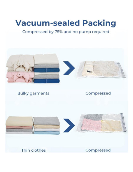 Set de 8 Cubos de Empaque BAGSMART Gris para Viajes