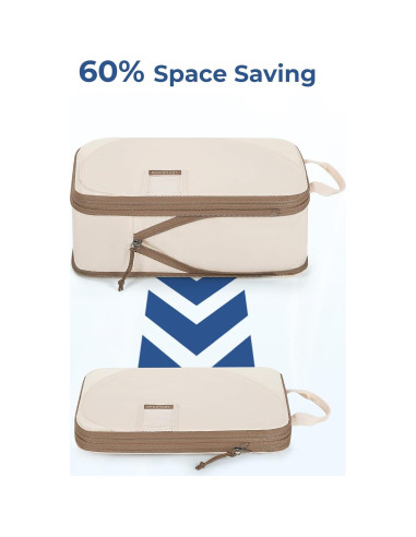 Set de 8 Cubos de Empaque BAGSMART Gris para Viajes