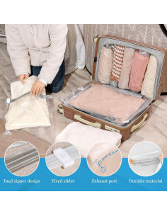 Bolsas de Compresión Roqao 12 Piezas Viaje Organizador 2