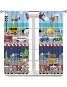 Cortinas de Niños SXXLDNG 2 Paneles Caricatura 91x160 cm 2