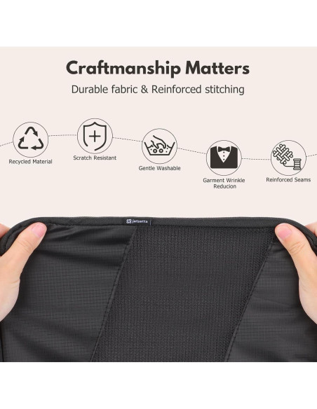 Cubos de Compresión Jetsetta XL y L - 5 Piezas Negro