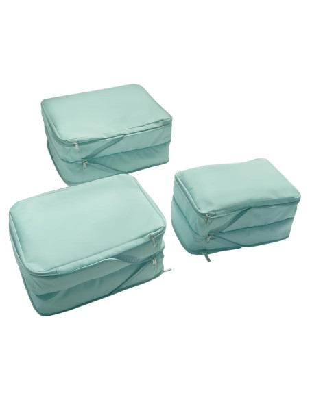 Cubos de Empaque GOTENTIFY 3 Piezas Impermeables Azul