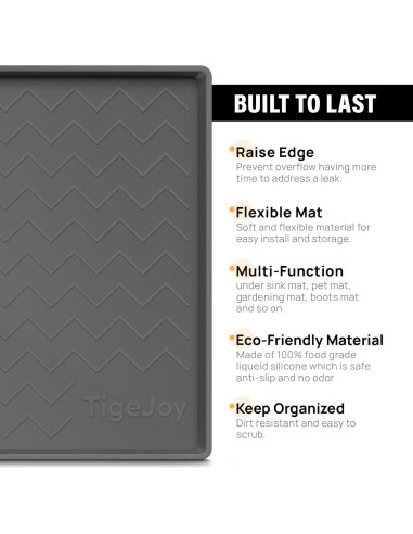 Alfombrilla Impermeable TigeJoy 86,36x55,88 cm Gris