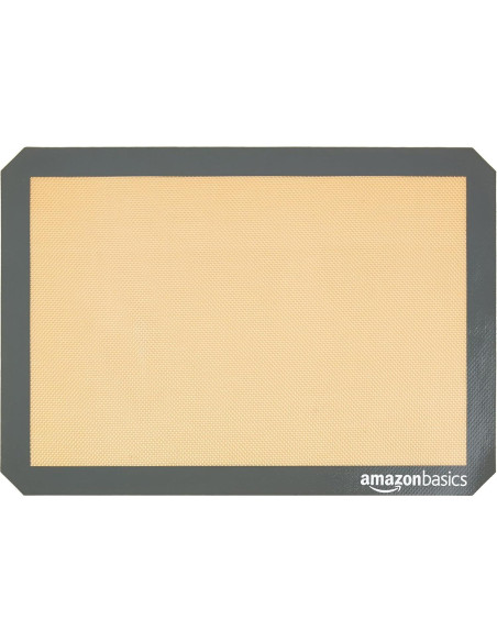 Alfombrilla de Silicona Rectangular Amazon Basics 42x29 cm Paquete 2