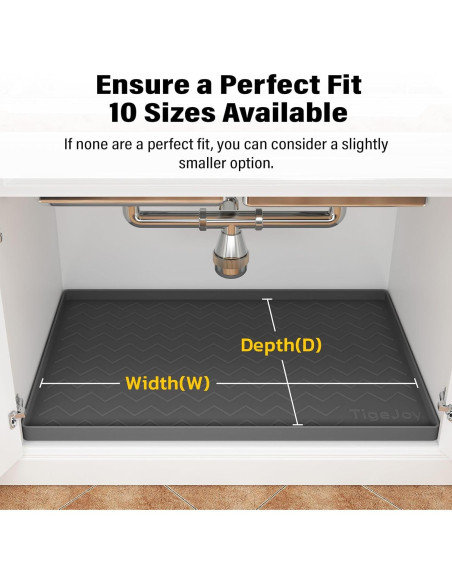 Alfombrilla Impermeable TigeJoy 86,36x55,88 cm Gris