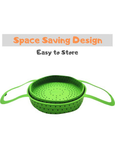 Cesta de Vapor Silicona Silikong 20 cm Plegable Ahorra Espacio 2