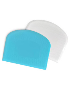 Espátula y Raspador de Masa ALLTOP Set 2 Piezas Blanco Azul