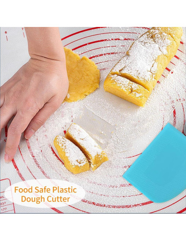 Espátula y Raspador de Masa ALLTOP Set 2 Piezas Blanco Azul