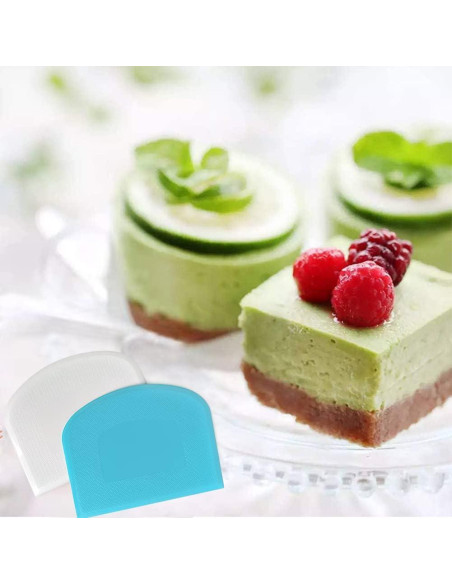 Espátula y Raspador de Masa ALLTOP Set 2 Piezas Blanco Azul