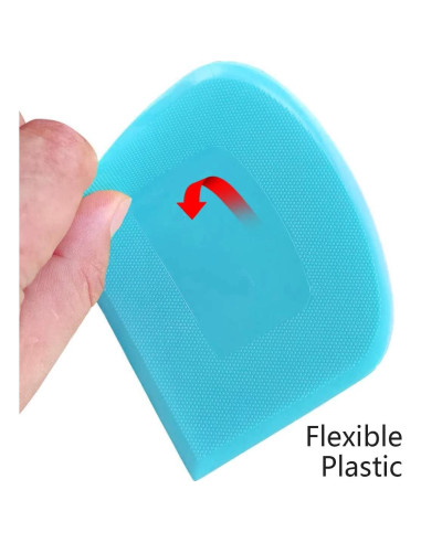 Espátula y Raspador de Masa ALLTOP Set 2 Piezas Blanco Azul