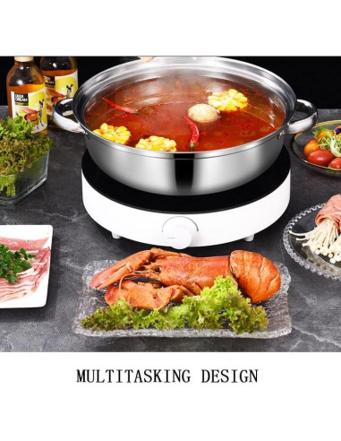 Olla de Vapor 2 Niveles LCPUD Acero Inoxidable 28 cm