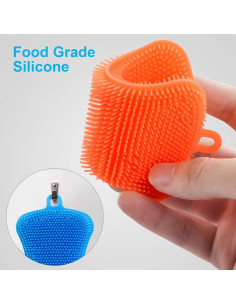 3 Esponjas de Silicona OstWony Grado Alimenticio Multiusos 2