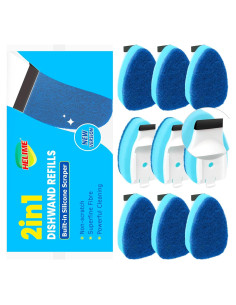 Recargas de esponja HELIME para varita de platos 9 unidades