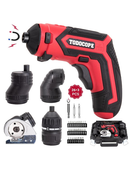 Destornillador Eléctrico Inalámbrico TODOCOPE 4V 4 en 1