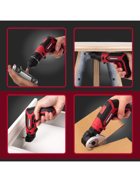 Destornillador Eléctrico Inalámbrico TODOCOPE 4V 4 en 1