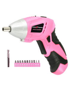 Destornillador Eléctrico Inalámbrico Rosa Pink Power PP481 3.6V