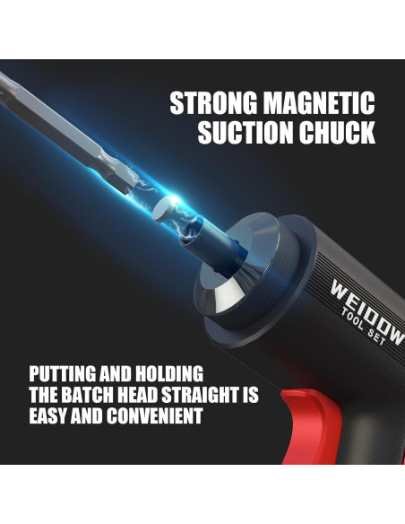 Juego de Destornilladores Eléctricos WEIDDW WDDP001 37 Puntas