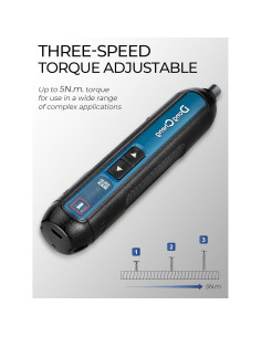 Destornillador Eléctrico Inalámbrico DongCheng 4V 2000mAh LED 2