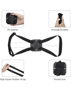 Correas de Equipaje Ajustables Lapinchen 2 Paquete Negro 2