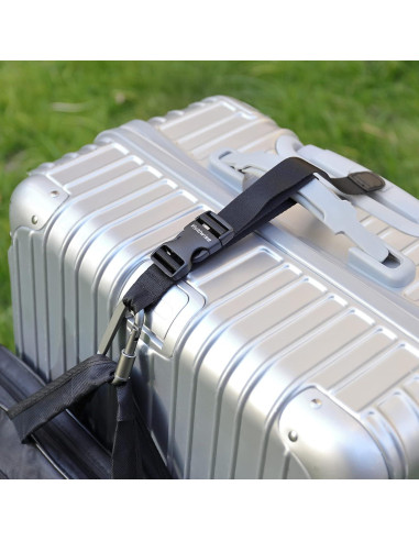 Correa de Equipaje Vividwise Negra Ajustable 46 cm