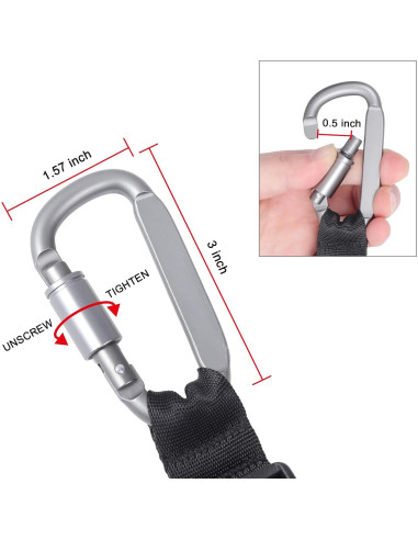 Correa de Equipaje Vividwise Negra Ajustable 46 cm